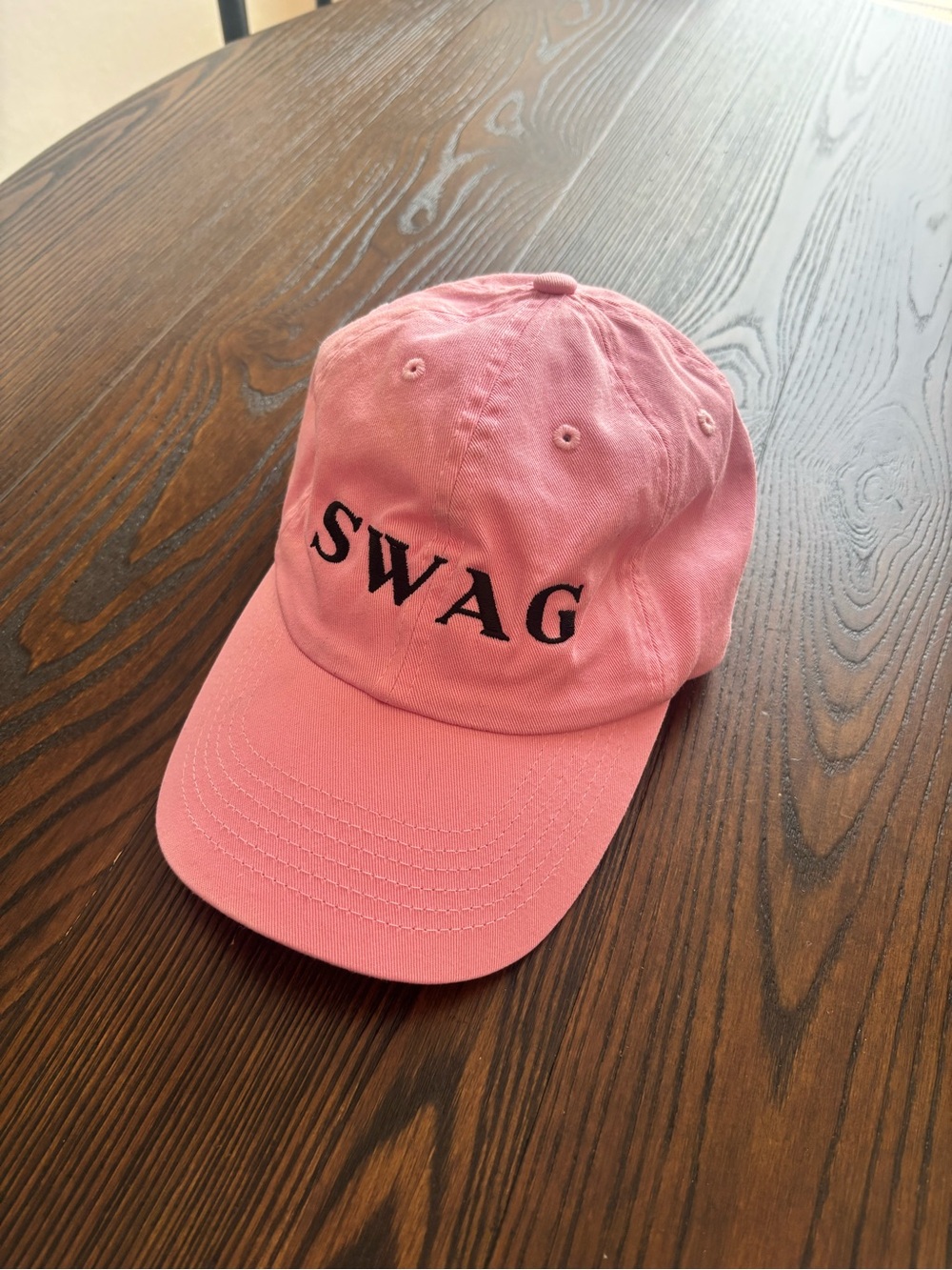 Coachella ‘26 Justin Bieber Merch Pink 'SWAG' Embroidered Baseball Cap